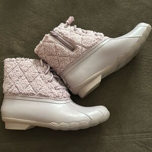 Purple Sperry Duck Boots